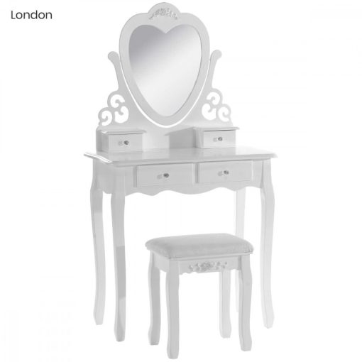 Fésülködő asztal London (fehér)