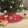 Karácsonyfa alá terítő (97 cm, poliészter, szürke / piros)