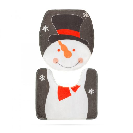 Karácsonyi WC ülőke dekor (hóember mintával)