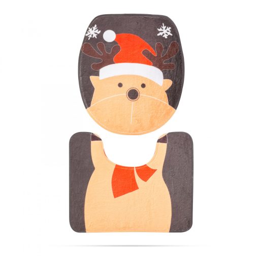 Karácsonyi WC ülőke dekor (rénszarvas mintával)