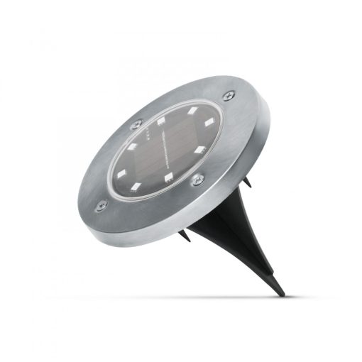 LED-es leszúrható szolár lámpa (kör alakú, melegfehér, 12 cm)