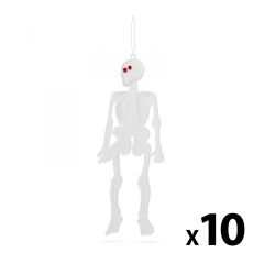   Foszforeszkáló csontváz szett, halloween-i dekoráció (10 db / csomag)