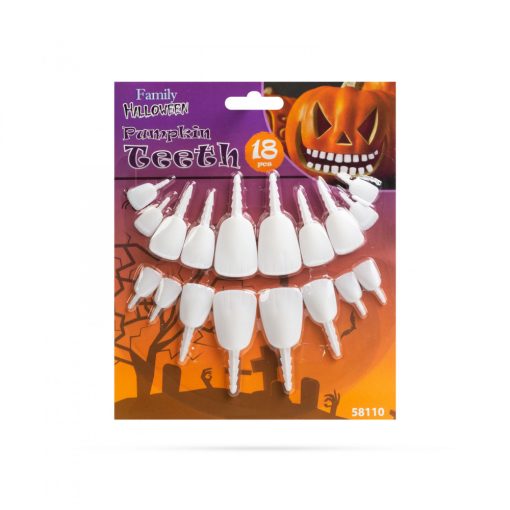 Halloween-i töklámpás fogak (18 fog / csomag)