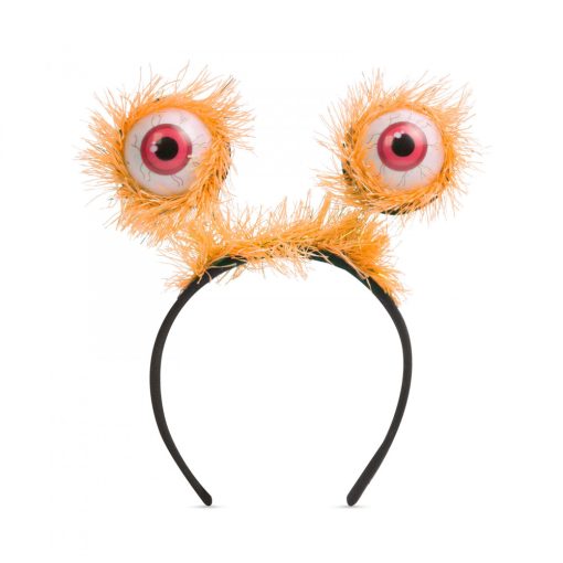 Halloween-i hajráf (szem, narancssárga)