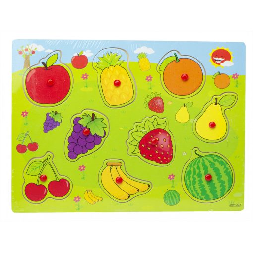 Gyümölcs formájú fa puzzle