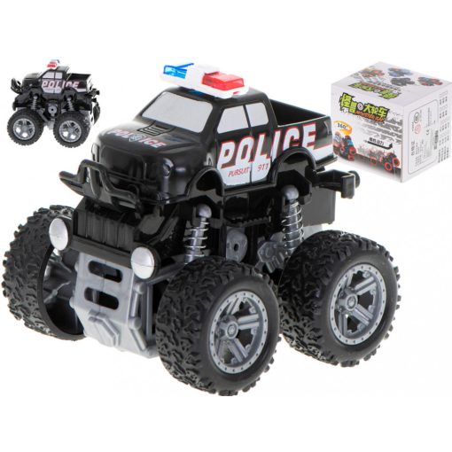 Monster Truck versenyautó (fekete)