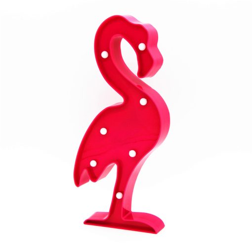 Dekor lámpa - rózsaszín flamingó