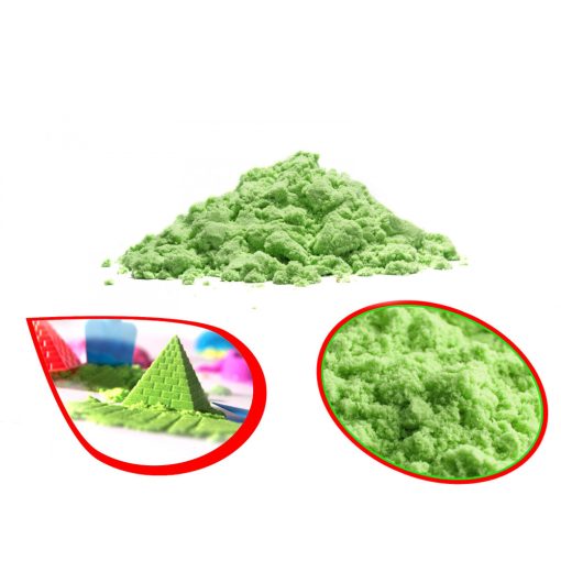 Kinetikus homok zöld színben - 1 kg