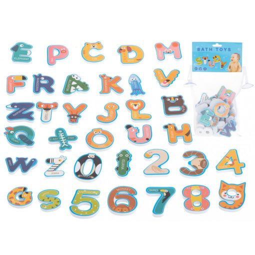 Bath toy letters Foaming numbers