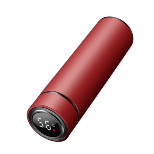 LED kijelzős termosz - 500 ml (bordó)