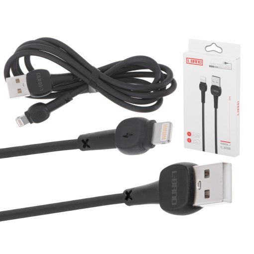 L-brno USB-Lightning kábel, 100cm, fekete
