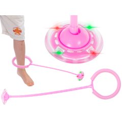 Hula bokára rögzíthető ugráló játék-pink