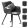 Védősapka széklábhoz 22mm - fekete