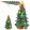 LED függőfények karácsonyfa dekoráció 45cm