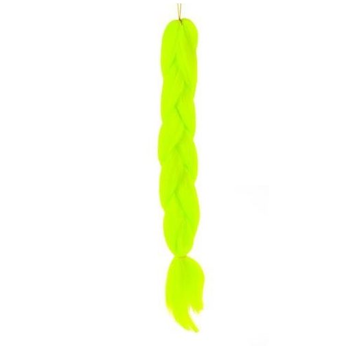 Szintetikus hajfonat - neon zöld