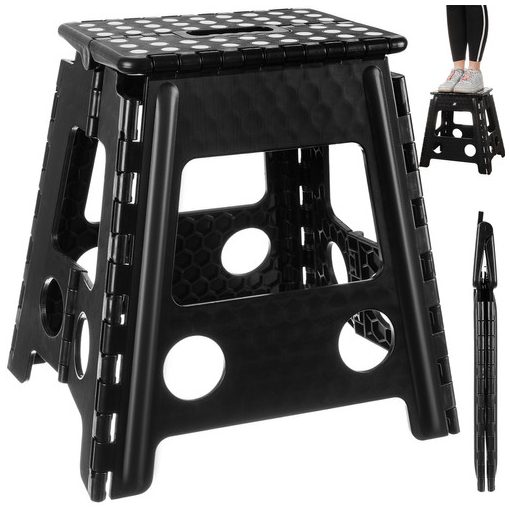 Fekete összecsukható szék - 39 cm