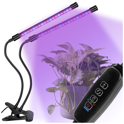 Palántanövesztő lámpa 20 LED-es - kétágú