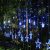 138 LED-es csillag mintás fényfüzér távirányítóval - hideg fehér