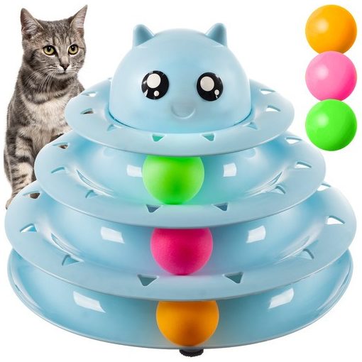 Purlov interaktív macskajáték - torony labdákkal