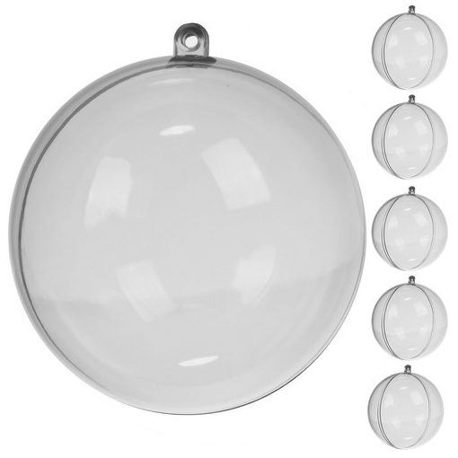 Ruhhy átlátszó gömbök 5 darabos készlet