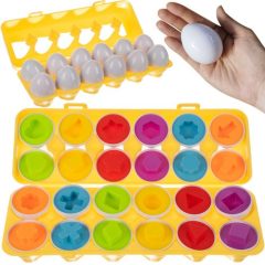   Szortírozó puzzle tojás egy kerékben / extrudáló készlet