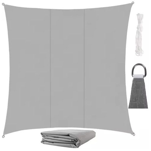 Napvitorla 3,6 x 3,6 m szürke